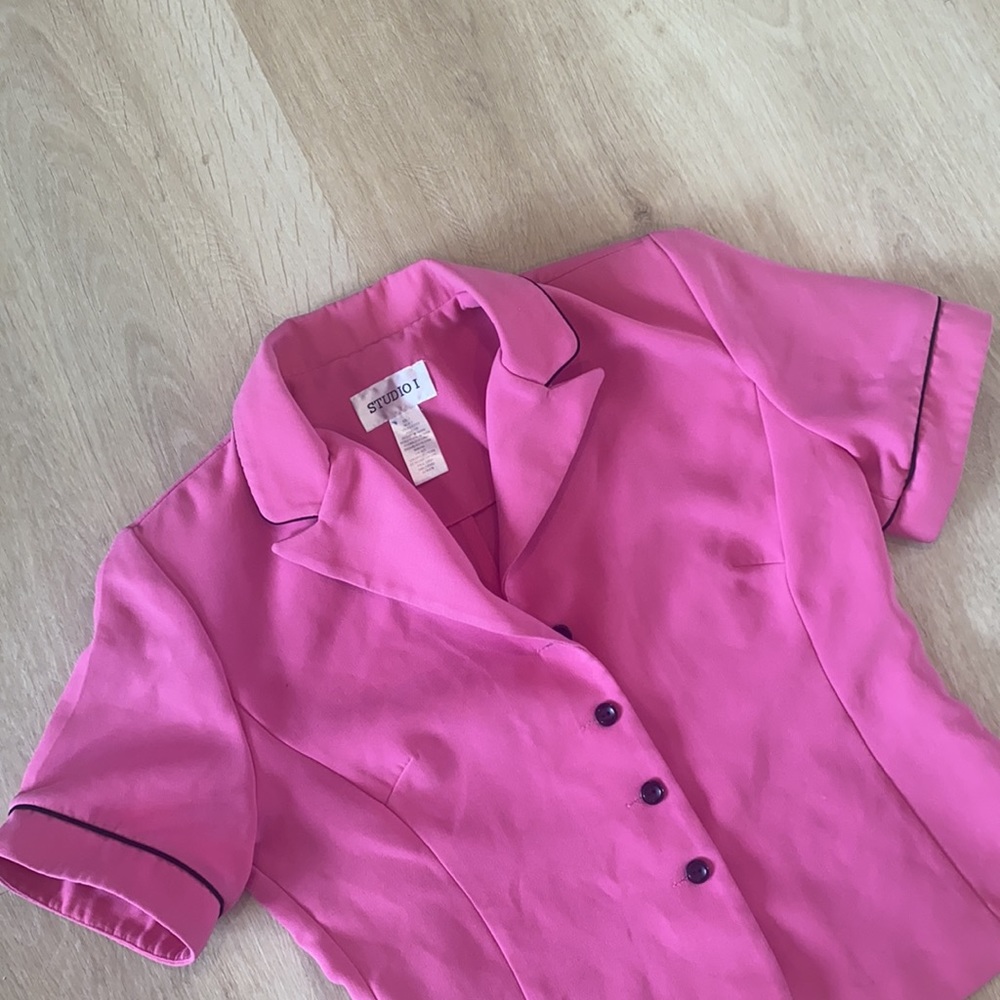 Pink suit set top!!!